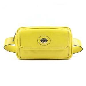 GUCCI Yellow Leather Fanny Pack